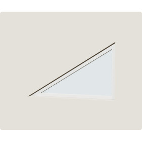 Fenêtre fixe PVC triangle sur mesure, prix en ligne | A2T