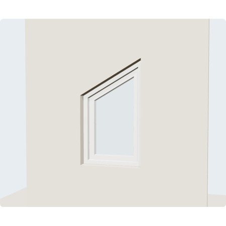 Fenêtre PVC trapèze 1 vantail sur mesure, prix en ligne | A2T