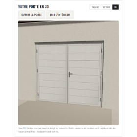 Porte de garage battante Hörmann DFT 42 sur mesure | A2T