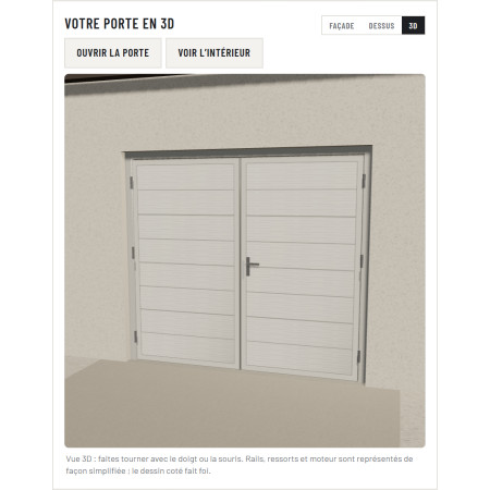 Porte de garage battante Hörmann DFT 42 sur mesure | A2T