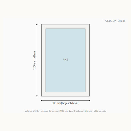 Châssis fixe PVC Drutex Iglo 5 sur mesure, prix en ligne | A2T