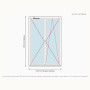 Porte-fenêtre PVC Drutex Iglo 5 2 vantaux sur mesure, prix en ligne | A2T