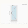 Porte-fenêtre PVC Drutex Iglo 5 1 vantail sur mesure, prix en ligne | A2T