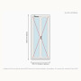 Porte-fenêtre PVC Drutex Iglo 5 2 vantaux sur mesure, prix en ligne | A2T