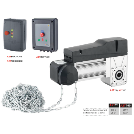 Kit automatise monophasé pour porte de garage industrielle