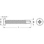 Vis auto perceuse PH DIN 7504-M en ISO 15483