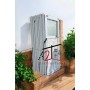 porte de service 208x88 pvc blanc tirant droit