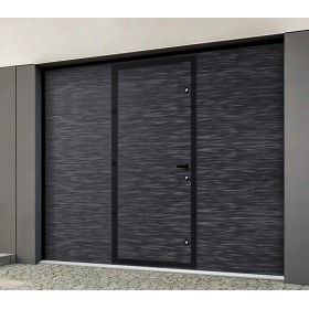 Porte de garage sectionnelle Grand-Est configurable – A2T Distributions lisse-dark-design-a2t-distributions