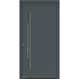 Porte d’entrée Morlaix – 80077 fine structure, garantie 10 ans quantum-q10-80077-structure-gris-fonce-vue-exterieur