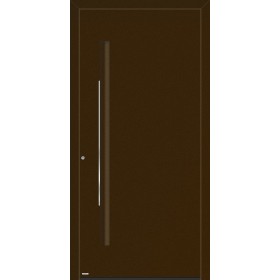 Porte d’entrée Châteaulin – 8019 FS brun gris, garantie 10 ans quantum-q10-fs-8019-structure-brun-vue-exterieur