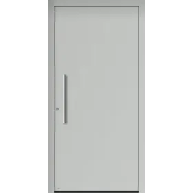 Porte d'entrée Aluminium Optimum 7110 Creuse couleur FS 7035 garantie 10 ans Porte-d-entree-PIRNAR-optimum-7110-couleur-FS -7035-vue-exterieure