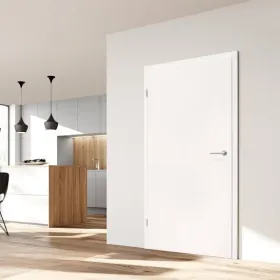 Porte d'intérieur fin de chantier à recouvrement Auvergne Rhône-Alpes Illustration porte à recouvrement