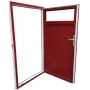 Porte-service-pvc-rouge-vue-exterieure