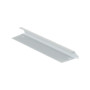 Montant d'extrémité pour double ferrure, panneau 500 mm blanc | A2T