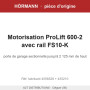 Motorisation Hörmann ProLift 600-2 avec rail FS10-K | Hörmann A2T