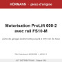 Motorisation Hörmann ProLift 600-2 avec rail FS10-M | Hörmann A2T