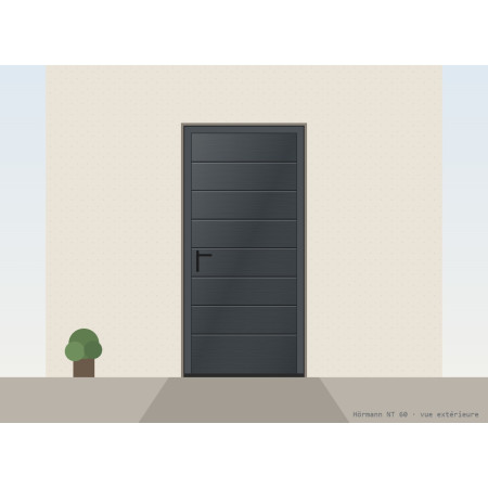 Portillon gris anthracite RAL 7016