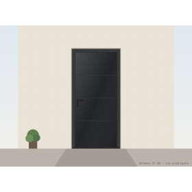 Portillon noir mat