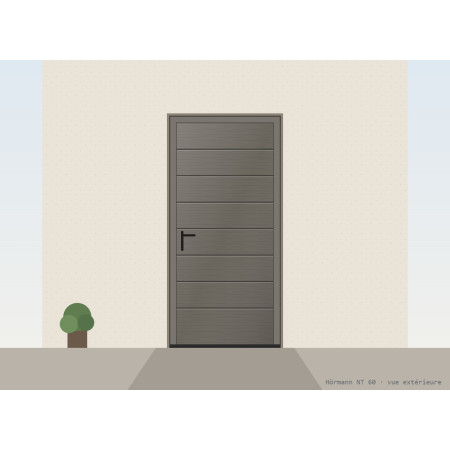 Portillon gris quartz RAL 7039