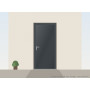 Porte de service acier gris anthracite