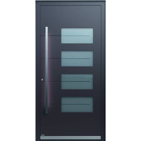Porte d’entrée aluminium Pirnar Optimum 7410 sur mesure