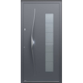 Porte d’entrée aluminium Pirnar Premium 6018 sur mesure