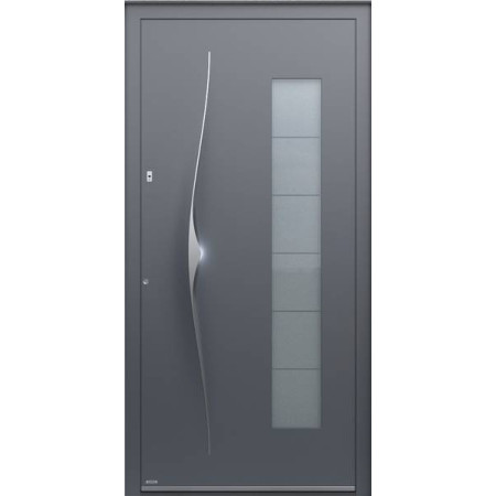 Porte d’entrée aluminium Pirnar Premium 6018 sur mesure