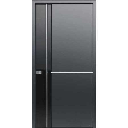 Porte d’entrée aluminium Pirnar Ultimum Multilevel 524 A GLASS sur mesure