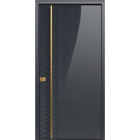 Porte d’entrée aluminium Pirnar Ultimum Multilevel 527 A DUNE sur mesure