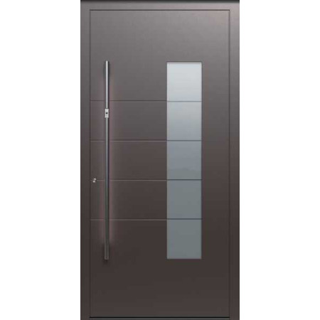 Porte d’entrée aluminium Pirnar Quantum Q60 sur mesure