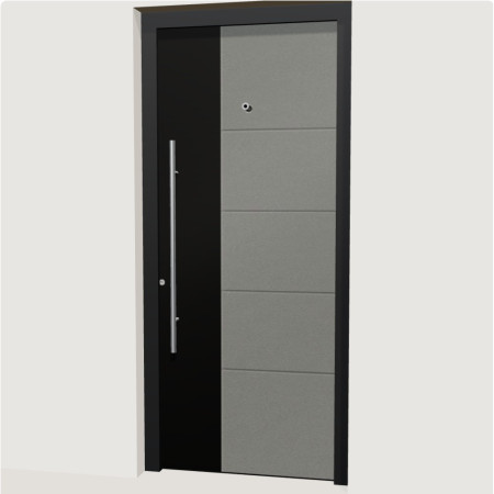Porte d’entrée aluminium multicadres Lyon | A2T Distributions
