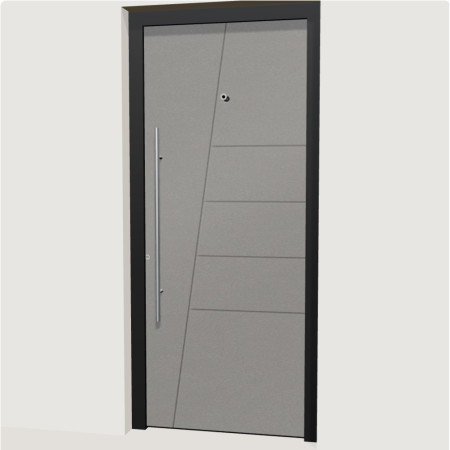 Porte d’entrée aluminium multicadres Dijon | A2T Distributions