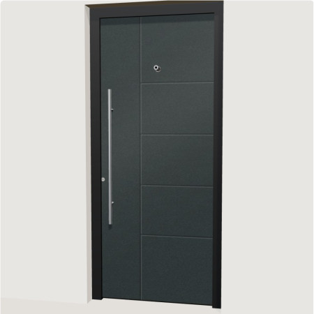 Porte d’entrée aluminium multicadres Rouen | A2T Distributions