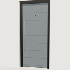 Porte d’entrée aluminium multicadres Tours | A2T Distributions
