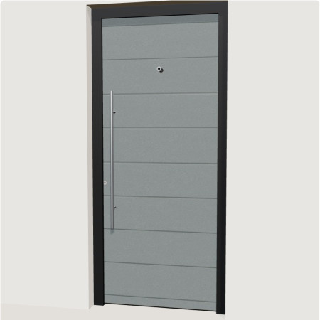 Porte d’entrée aluminium multicadres Tours | A2T Distributions