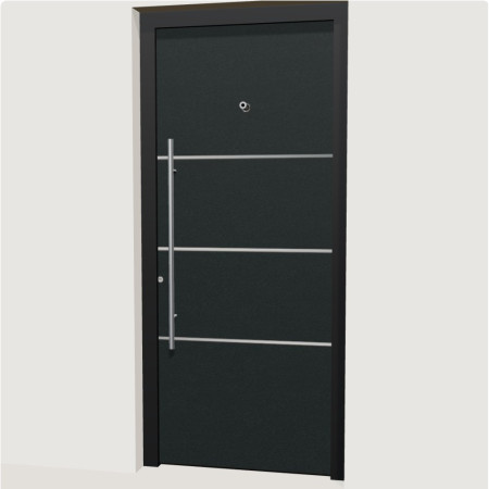 Porte d’entrée aluminium multicadres Orléans | A2T Distributions
