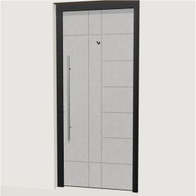Porte d’entrée aluminium multicadres Nîmes | A2T Distributions