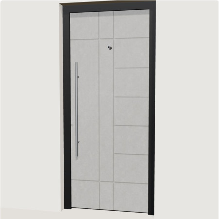 Porte d’entrée aluminium multicadres Nîmes | A2T Distributions