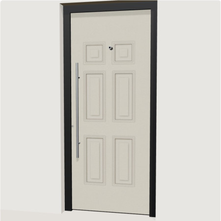 Porte d’entrée aluminium multicadres Annecy | A2T Distributions