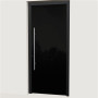 Porte d’entrée multicadres verre noir Deauville | A2T Distributions