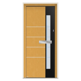 Porte d’entrée bois Pirnar 0130 sur mesure | A2T