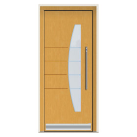 Porte d’entrée bois Pirnar 1970 sur mesure | A2T