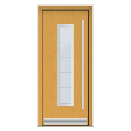 Porte d’entrée bois Pirnar 2341 sur mesure | A2T
