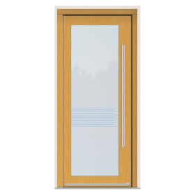 Porte d’entrée bois Pirnar 1004 sur mesure | A2T