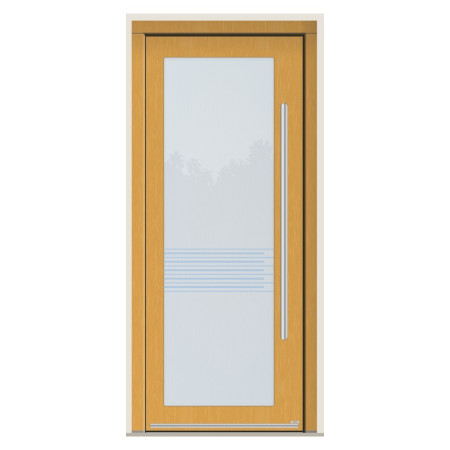 Porte d’entrée bois Pirnar 1004 sur mesure | A2T