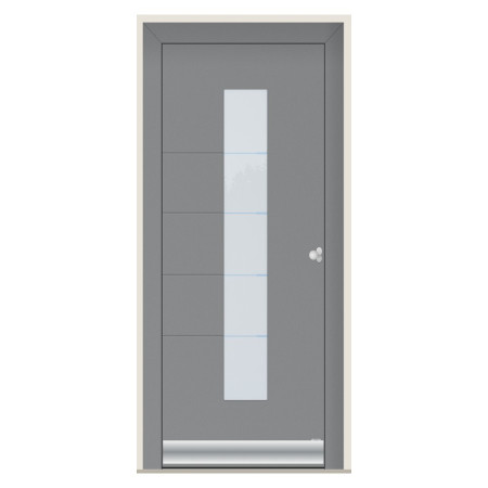 Porte d’entrée bois-alu Pirnar 0100 sur mesure | A2T