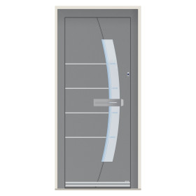 Porte d’entrée bois-alu Pirnar 0120 sur mesure | A2T