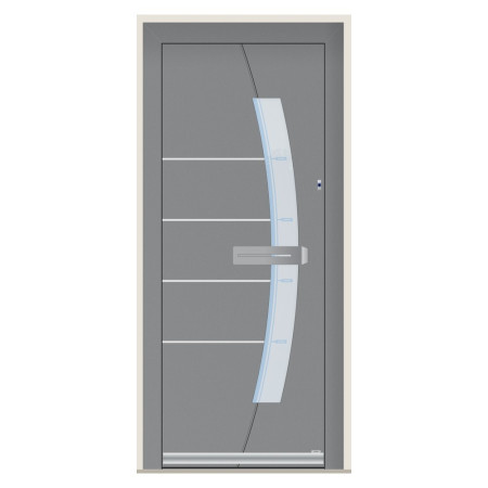 Porte d’entrée bois-alu Pirnar 0120 sur mesure | A2T