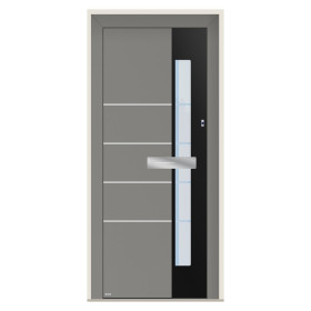 Porte d’entrée bois-alu Pirnar 0130 sur mesure | A2T