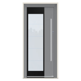 Porte d’entrée bois-alu Pirnar 0140 sur mesure | A2T